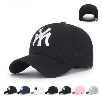 Niujorke MANO Beisbolo Kepurė Vyrams Siuvinėjimo Kpop Reguliuojamas Sporto Medvilnės Snapback Hip-Hop Kepurės Moterims Vasaros Tinklelio Saulės Sunkvežimio vairuotojas Hat
