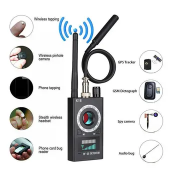 Nuostabiai Sukurta Patvarus RF Signalų detektorius Anti-spy Detektorių, Kameros K18 GSM Garso Klaidą Finder GPS Scan