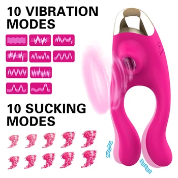 Nuotolinio Valdymo vibratorius Suaugusiųjų Čiulpti Lyžis Spenelių Gyvis Klitorio Stimuliatorius Siurbimo Liežuvio Vibratorius, Sekso Žaislai Moterims