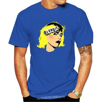 Oficialus Blondie Pop Art T-Shirt Valgyti Ritmas Lygiagrečių Linijų Geriausias Blondinė Naujo Dizaino Medvilnės Vyrų Marškinėliai Projektavimas
