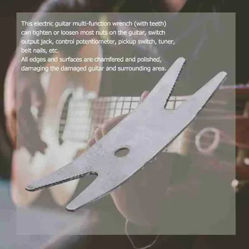 Originalus ESP Gitara, Bosinė Plieno Multi-tool Raktas Veržliaraktis Imtuvas Persijungia Jack Puodai Sugriežtinimas Už Bosinė Gitara Dalis Rankenėlę X5G4