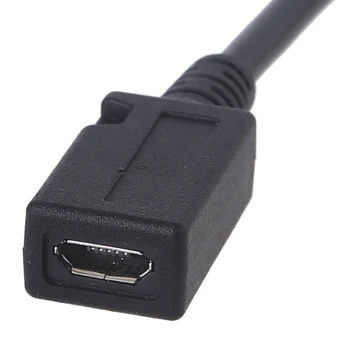 P82F Micro USB prailginimo Kabelis, Mikro USB Extender Laido 180 Laipsnių Kampu, U-Formos 