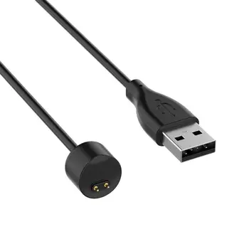 Pakeitimo USB Magnetinės Linijos Laidą, Įkroviklį Nešiojamas USB Įkrovimo 40cm Kabelis Juoda, Suderinama su Xiaomi Mi Smart Juosta 5 6