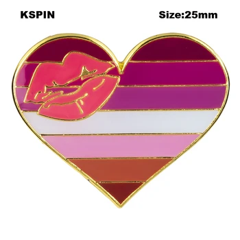 Pansexual pasididžiavimas širdies formos vėliava atlapas pin ženklelis pin Sagė Piktogramos XY0624