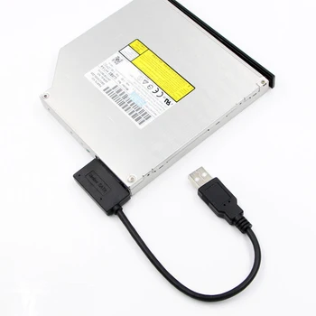 Patvarus, SATA, USB 2.0-6+7P Kabelio Adapteris Keitiklis Išorės Optinis įrenginys Linija Nešiojamas kompiuteris CD DVD KOMPIUTERIO Notepad Linijos Perdavimo NAUJAS
