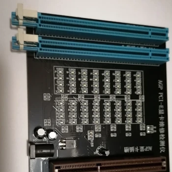 PC AGP PCI-E X16 Dvejopos Paskirties kištukinių Lizdų Testeris Ekranas Vaizdo Kortelės Tikrinimo Testeris vaizdo Kortelė Diagnostikos Įrankis