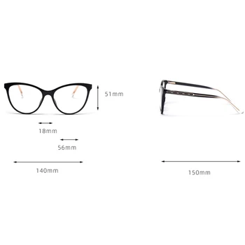 Peekaboo TR90 optiniai akinių rėmeliai moterų mados cat eye akiniai moterų aišku, objektyvas aukštos kokybės karšto pardavimo skaidrus