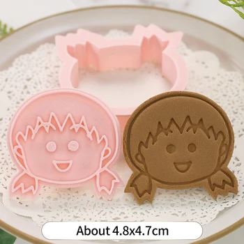 Pelėsių Kepimo Vyšnių Mažų Kamuoliukų Mergina Sausainių Pelėsių Mažas Mini Animacinių filmų Slapukas 3d Stereo Paspaudus Namų Cookie Cutter Įrankiai
