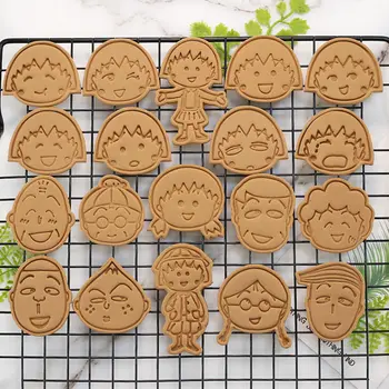 Pelėsių Kepimo Vyšnių Mažų Kamuoliukų Mergina Sausainių Pelėsių Mažas Mini Animacinių filmų Slapukas 3d Stereo Paspaudus Namų Cookie Cutter Įrankiai