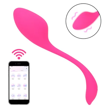 Peršokti Kiaušinių Vibratorius, Sekso Žaislai Moterims, Vibruojantis Kiaušinis G Spot Massager USB įkrovimo Analinis Klitorio Stimuliacija APP 10 Greitį Silikono