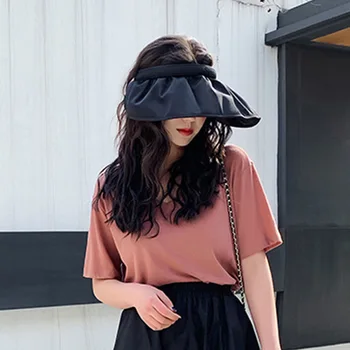 Pietų Korėja Korpuso Dangtelis Tuščias Skrybėlę Jos Raudonos Stiliaus Kostiumas Han Edition Ins Mažos Ritės Atspalvis Yra Neleido Mėgautis Saule Skrybėlę