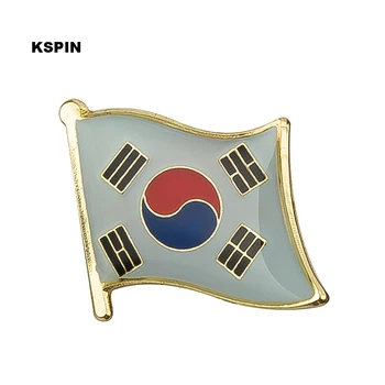 Pietų Korėjos vėliavos pin atlapas pin ženklelis Sagė Piktogramos 1PC KS-0074