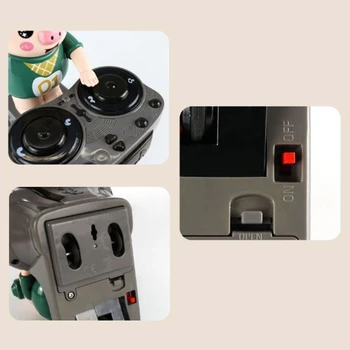 Piggy DJ Elektroninių Judantys Žaislai, Vaikų ir Tėvų Bendravimo KidsToy Žaisti Linksmas Muzika Mirksi Žiburiai J60B
