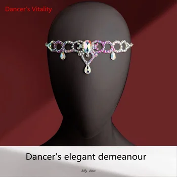Pilvo šokio accessoreis moterų AB akmenys, pilvo šokiai, galvos aksesuarai, Rytietiškų Šokių Juvelyriniai dirbiniai
