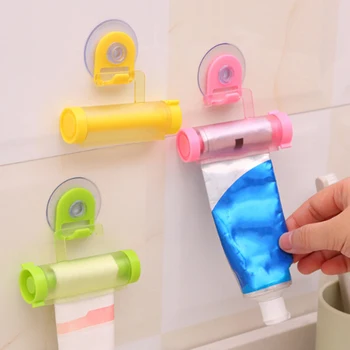 Plastiko Pasta Turėtojas Vonios Aksesuarai Atsitiktinių spalvų Valcavimo Vamzdis Squeezer Naudinga Dantų pastos Dozatorius Lengvai Vonios kambarys