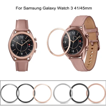 Plieno Bezel Žiedas Metalinis Dangtelis Skirtas Samsung Galaxy Žiūrėti 3 45 41mm Dirželio Lipniąją Apsaugoti Atveju SmartWatch 
