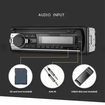 Podofo 1DIN In-Dash Automobilio Stereo Radijo Nuotolinio Valdymo Digital 