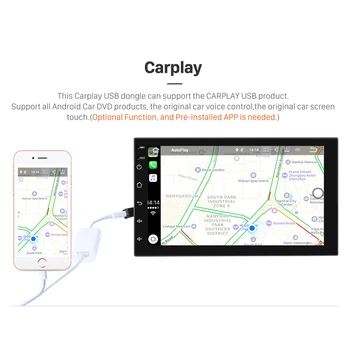 Podofo Android Automobilio Radijo 2din Automobilio Multimedijos MP5 Grotuvas GPS Navi 