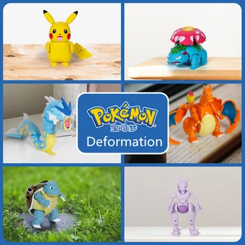 Pokemon, Žaislų, Pikachu Deformacijos Veiksmų Skaičius, Charizard Venusaur Blastoise Modelis Lunala Mewtwo Gyarados Solgaleo Kamuolys, Žaislai