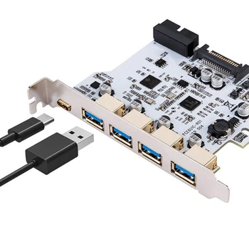 Pridėti Kortelę, USB 3.0 PCI-E C Tipo Išplėtimo Plokštę 