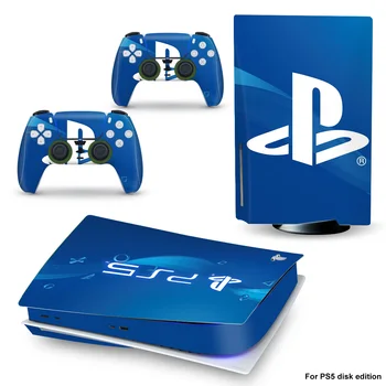 PS PS5 Standartinio Disko Leidimas Odos Lipdukas, Decal Padengti 5 PlayStation Konsolės & Valdytojas PS5 Odos, Vinilo Įklijos