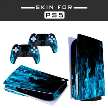 PS5 Standartinis Diskas Odos Lipdukas, Decal Padengti 5 PlayStation Konsolės ir Valdiklis PS5 Odos Lipdukas Priedai