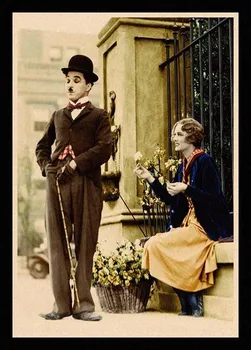 Puikus JL Charles Chaplin Miesto Žiburiai Didysis Diktatorius retro plakatai kraft sienos popieriaus Aukštos Kokybės Dažymas Už HBA73