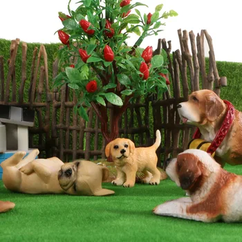 Puikus Naujas Šuo Gyvūnų Modelio Huskie Buldogas Šuniuką Dalmatijos Figūrėlės Mielas Miniatiūriniai Pvc Surinkimo Žaislai Vaikams Dovanų