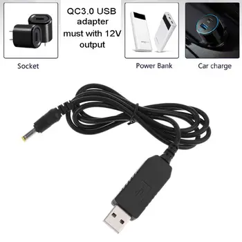 QC 3.0 USB 5V-12V Reguliuojamas Įtampos Žingsnis Iki 4.0x1.7mm Maitinimo Kabelis, Skirtas WiFi Maršrutizatorius, LED Lempos, Kraujo Spaudimo Monitorius