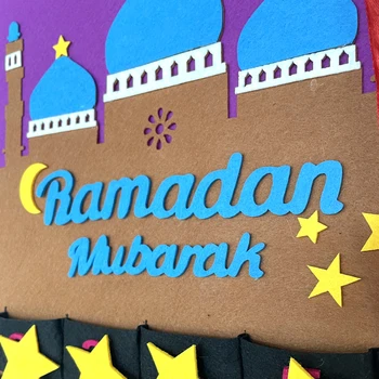 Ramadanas Mubarakas 30days Advento Kalendorius Kabo Manė, Atgalinės atskaitos Kalendorius EID MUBARAKAS užuolaidų, namų deco Ramadanas Apdailos Reikmenys