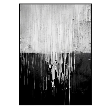 Rankomis dažyti Aliejus Abstrakčios Tapybos Juoda Ir Balta Krioklys Modernus Gyvenamasis Kambarys Sofos Fone Dekoratyvinės Tapybos Paveikslų Bedr