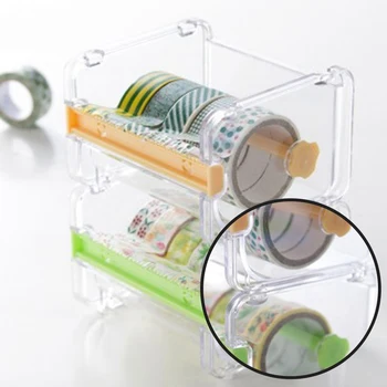 Raštinės Reikmenys Izoliacine Juosta Pjovimo Washi Tape Saugojimo Organizatorius Cutter Office Tape Dispenser Raštinės Reikmenys