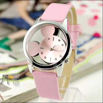 Reloj Mujer Garsaus Prekės Ženklo Moterų, Žiūrėti Animacinį Personažą Modelis Kvarcinis Laikrodis Mergina, Vaikas, Vaikų Odos Atsitiktinis Laikrodis