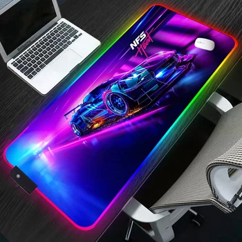 RGB Karšto Need For Speed Mouse Pad Didelis Pratęstas Kompiuterio Kilimėlis Žaidimo Kilimėlis Žaidėjus Biuras Klaviatūros Mygtukai Mause Padas neslidus Vandeniui