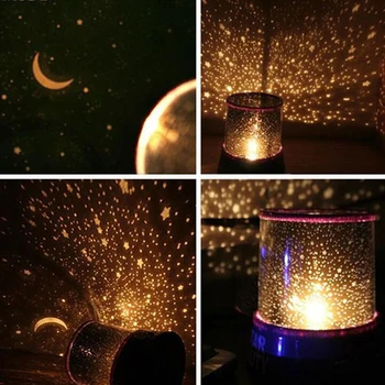 Romantiška LED Žvaigždėtą Naktį Šviesos Dangaus Projektorius Lempos Vaikas Dovana Star, Šviesos, Naujumo Naktį Lempos Romantiška Projekcija Led USB Lempos Šviesa