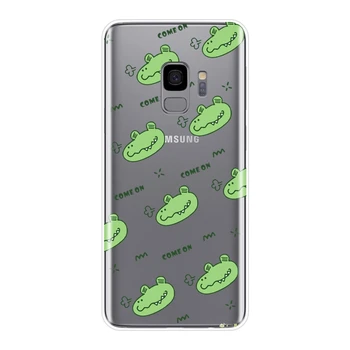 Rožinė Kiaulė, Šuo, Minkštas Galinis Dangtelis Skirtas Samsung Galaxy Note 9 8 5 4 Silikoninis Telefono Dėklas Samsung Galaxy S8 S9 Plus S5 S6 S7 Krašto