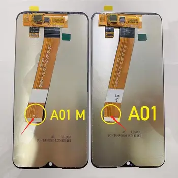 Samsung Galaxy A01 A015 LCD SM-A015F A015G A015DS 5/10 Vienetų A01LCDs Ekranas + Touch Ekranas Pakeitimo skaitmeninis keitiklis Asamblėja