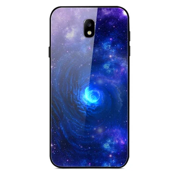 Samsung Galaxy J730 Telefono Dėklas Grūdintas Stiklas Atveju Galinį Dangtelį Žvaigždė Danguje Modelis