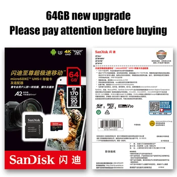 SanDisk Extreme Pro micro SD Kortele 128 GB 