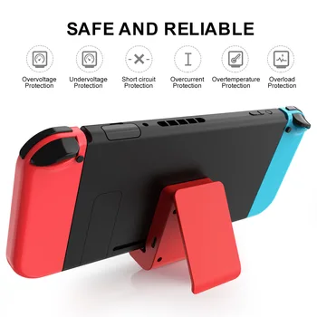 Saugos, Apsaugos Nešiojamų Atgal Įrašą Sulankstomas Stovas Žaidimų Konsolė Įkroviklis Nintendo Jungiklis Bazės Priedai USB Bazės Įkrovimo Stovas