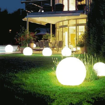 Saulės Sodas Lempa LED Vejos Šviesos Kamuolys Apvalus Vandeniui IP65 Ornamentu Parko Gyvenamųjų Takas, Vila Kiemo Apšvietimas Skatinimo