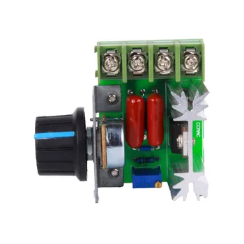 SCR didelės galios elektroniniai įtampos reguliatorius tamsos reguliatorius, KINTAMOSIOS srovės 220V 2000W SCR reguliatorius, greičio reguliavimo termostatas
