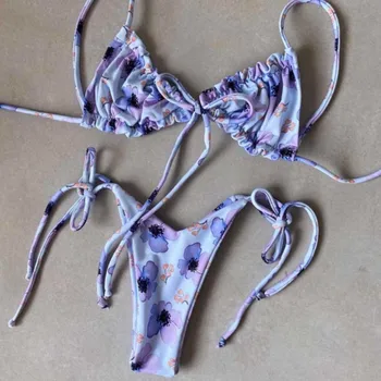 Seksualus Micro Bikini 2021 Moterų Maudymosi Kostiumėlį Tvarstis Bikini Nustatyti, Maudymosi Kostiumėliai, Moterų Apynasrio Viršuje Brazilijos Maudymosi Kostiumą Bather Biquini