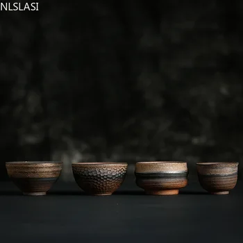 Senovinių rankų darbo keramikos teacup Japonijos Retro Stiliaus Arbatos Puodelio keramikos arbatos set Home arbatos dubenėlį Master Cup