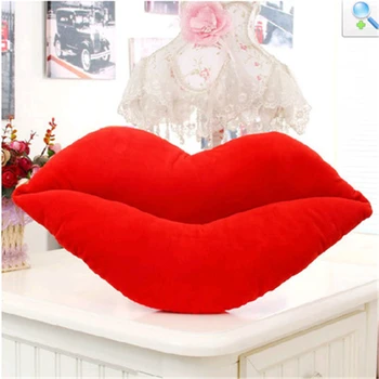 Sexy Raudona Lūpų Didelis Lūpų Atgal Pagalvėlės, Pagalvės, Valentino Dienos Dovana, Sofos Kiss Sėdynės Pagalvėlės