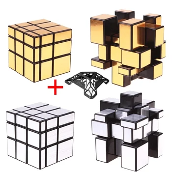 Shengshou 3x3x3 Įspūdį Magic Cube Sklandžiai Veidrodis Antistress Sengso Kubo Švietimo 3x3 cubo magico Žaislai Suaugusiems Vaikams 57mm