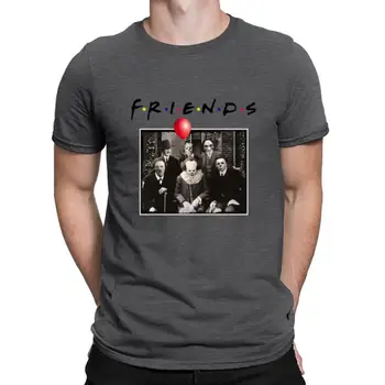 Siaubo simbolių draugų marškinėlius žmogus 2020 helovinas marškinėliai draugas tv šou viršūnes mados vyrų negabaritinių marškinėliai spausdinti streetwear