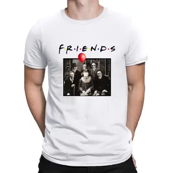 Siaubo simbolių draugų marškinėlius žmogus 2020 helovinas marškinėliai draugas tv šou viršūnes mados vyrų negabaritinių marškinėliai spausdinti streetwear