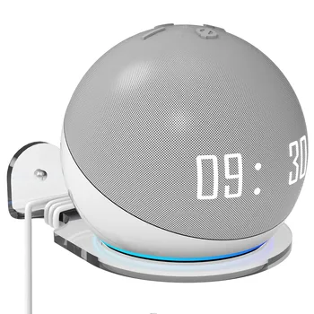 Sienos Lentynos Laikiklis HomePod Mini Echo Dot 4th Gen Smart Garsiakalbis Tvirto Akrilo tvirtinimo prie Sienos Vietos Taupymo Sprendimas Laikiklis