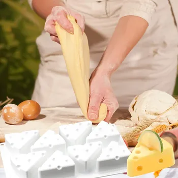 Silikono Sūrio Pyragas Pelėsių Sūrio Formos Silikono Torto Formą Keksiukų Šokolado, Sausainių Kepimo Formą Apdailos Velykų Pyragas Įrankiai